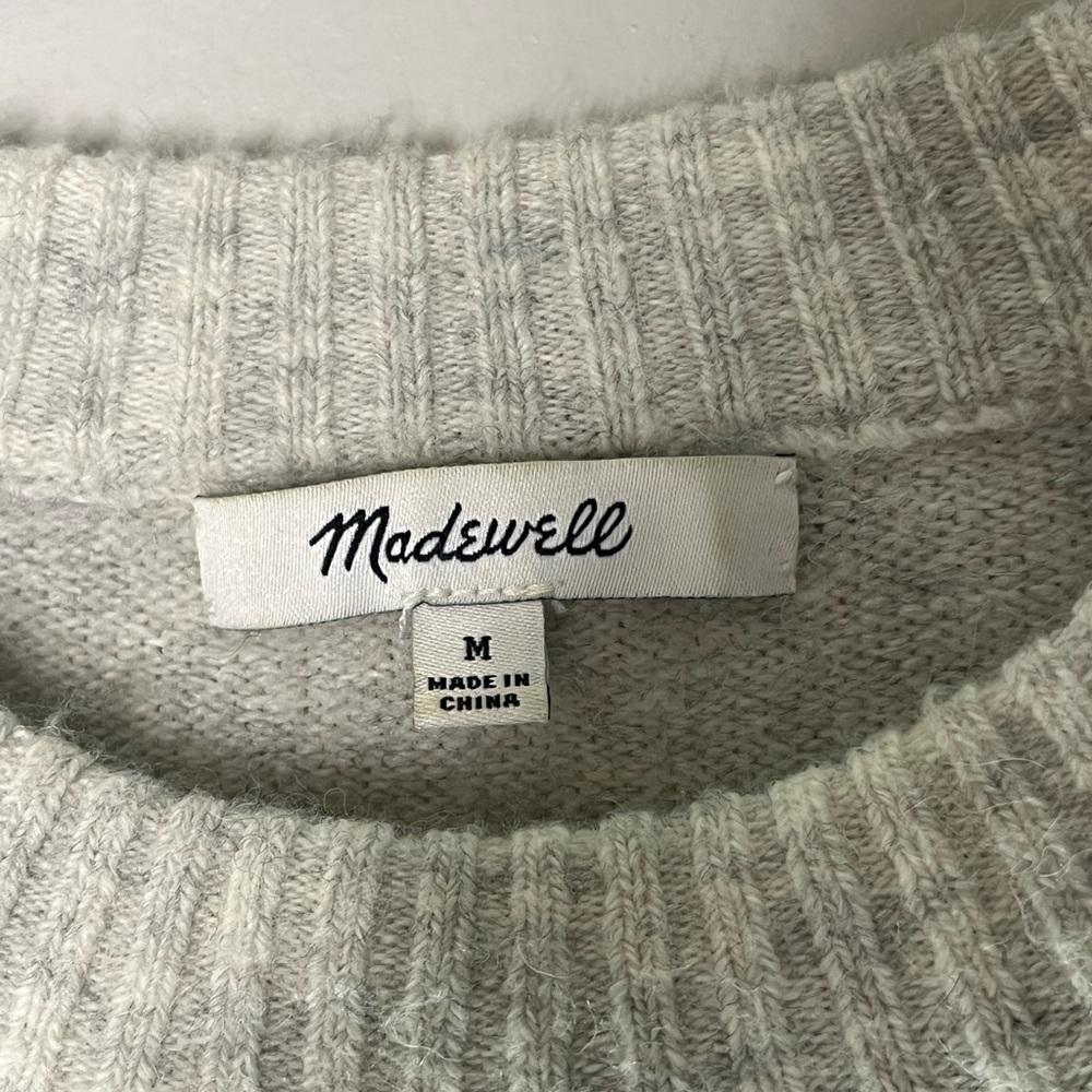 Madewell Colorblock Payton Pullover Sweater in Coziest Yarn Women’s Size Medium - Picture 4 of 6